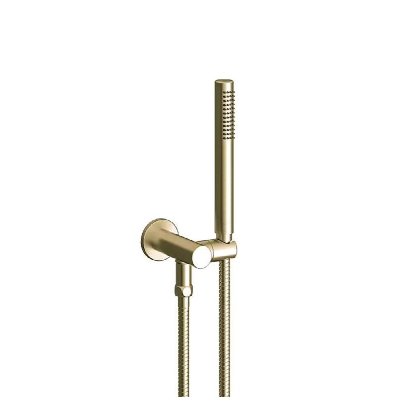 Hand shower assembly. All in one swivel holder and water supply.