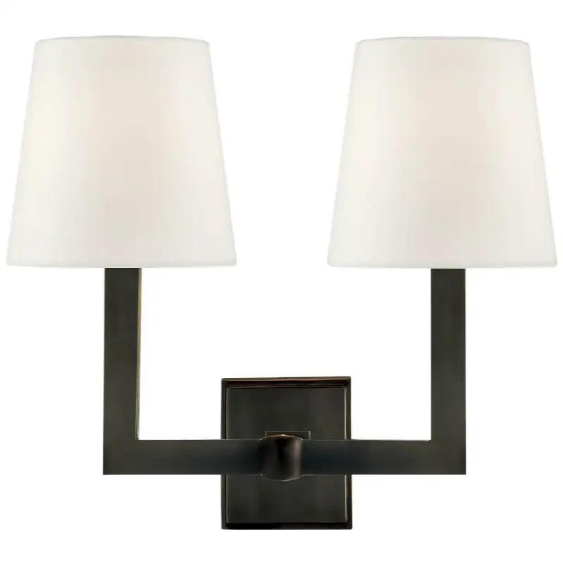 Square Tube Double Sconce