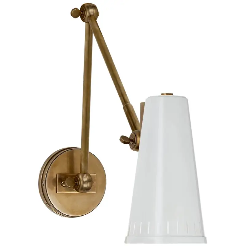 Antonio Adjustable Two Arm Wall Lamp