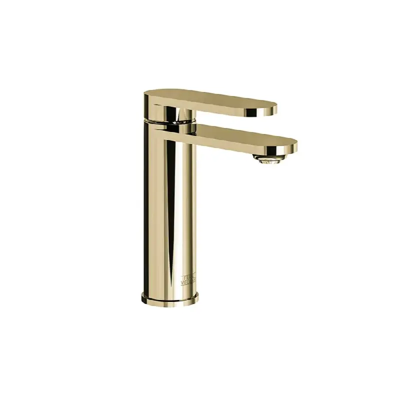 Single handle luxury lavatory set with push down pop-up drain assembly (no lift rod).