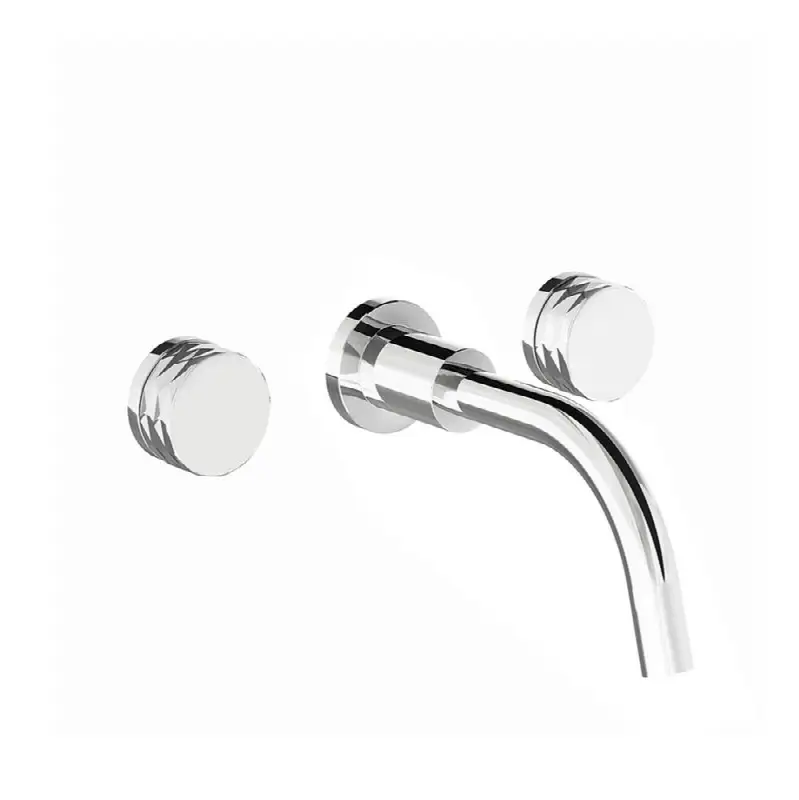 Single handle luxury lavatory set, Knurling cylinder handle with pop-up drain assembly