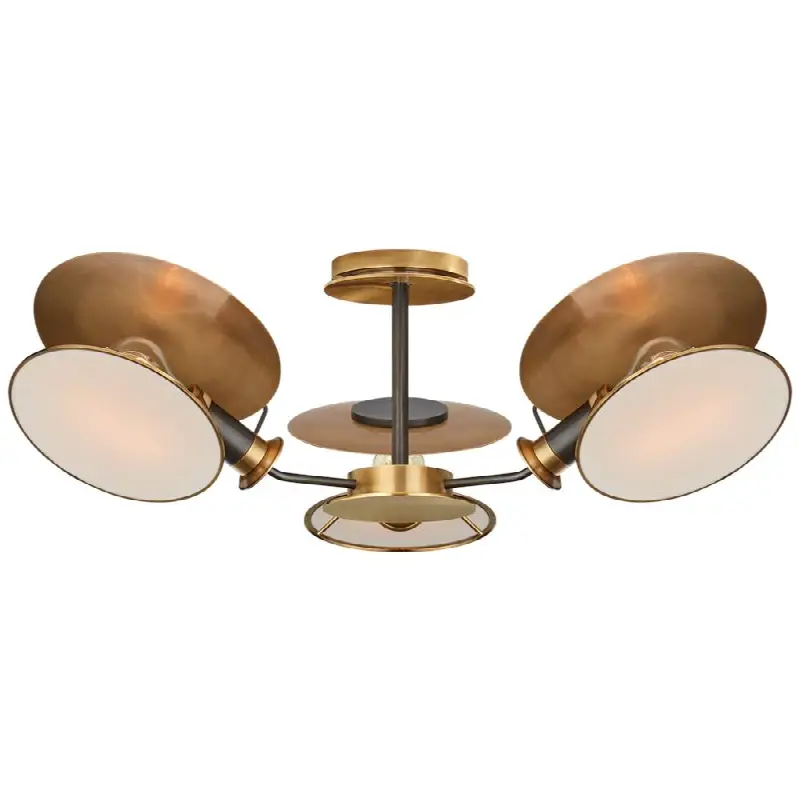 Osiris Medium Reflector Semi-flush Mount
