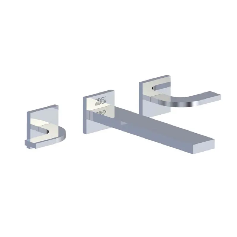 Wall-mounted lavatory faucet, less drain assembly, trim only