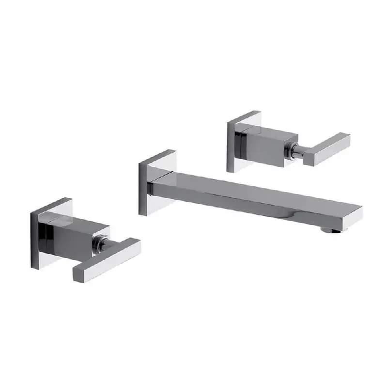 Wall-mounted lavatory faucet, less drain assembly, trim only