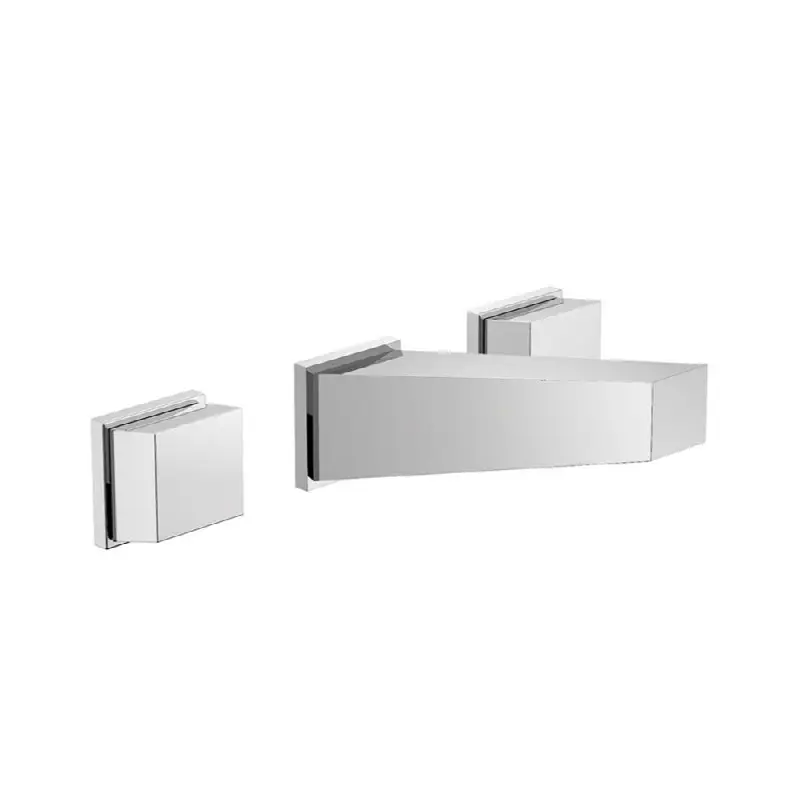 Wall-mounted lavatory faucet, less drain assembly, trim only