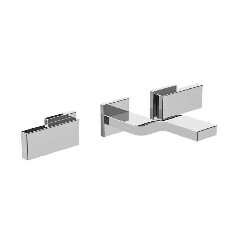 Wall-mounted lavatory faucet, less drain assembly, trim only