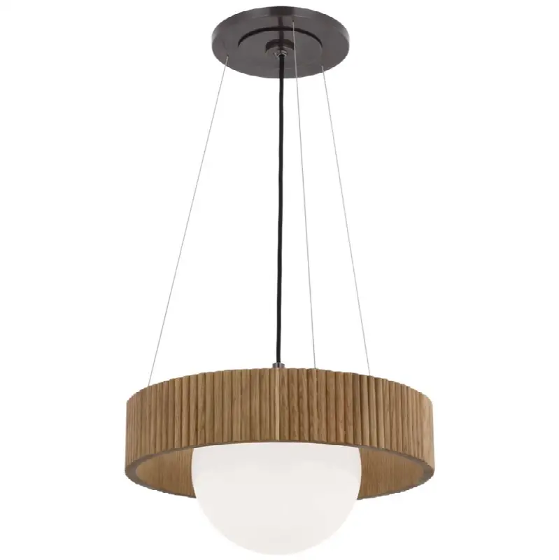 Arena 18" Ring And Globe Chandelier