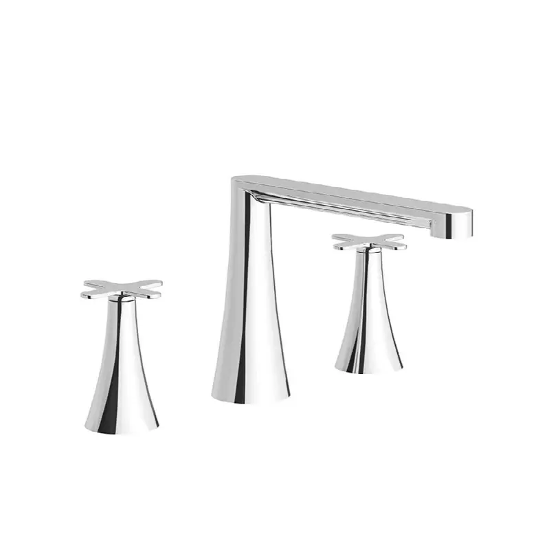Deck mounted Roman bath faucet 3/4" valves.