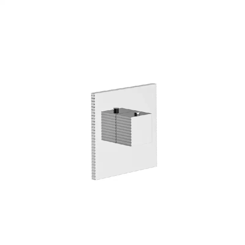 Square thermostatic wall valve - trim only