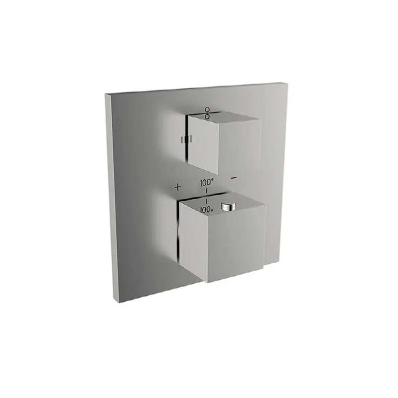 Universal square thermostatic wall valve - trim only