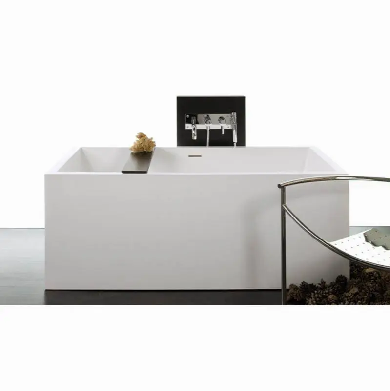 Cube Bath 62 X 30 X 24 - Fs - Built In Nt O/F & Pc Drain
