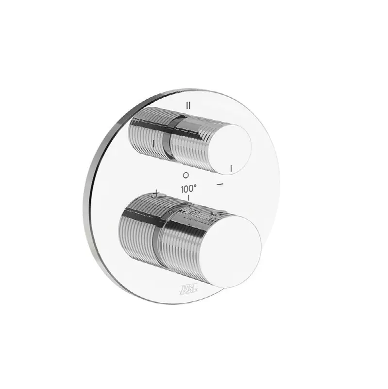 Thermostatic wall valve with three outlets - trim only