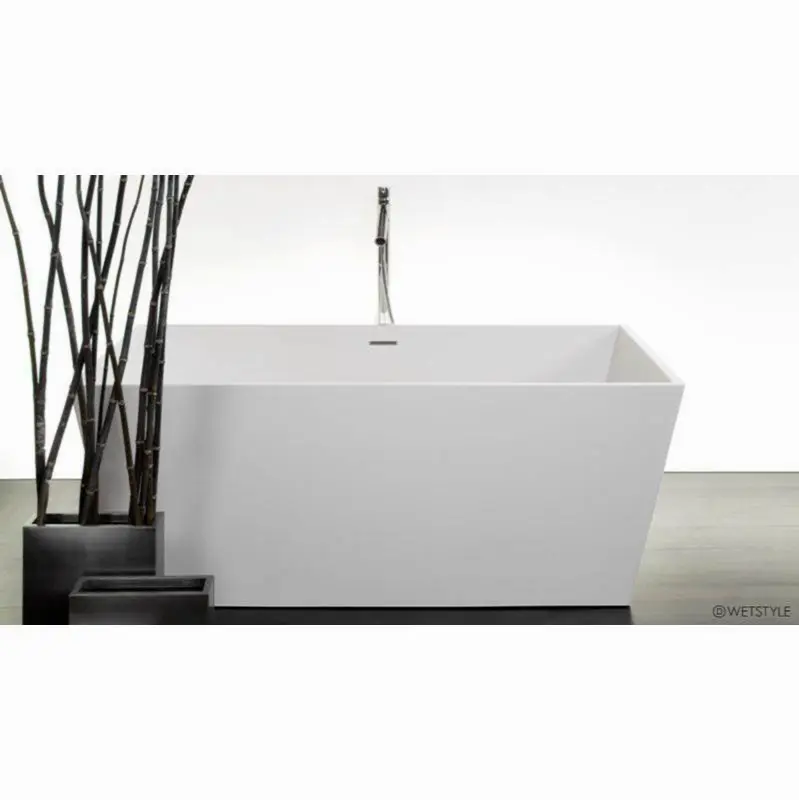 Cube Bath 60 X 30 X 22.5 - Fs - Built In Pc O/F & Drain - Copper Conn