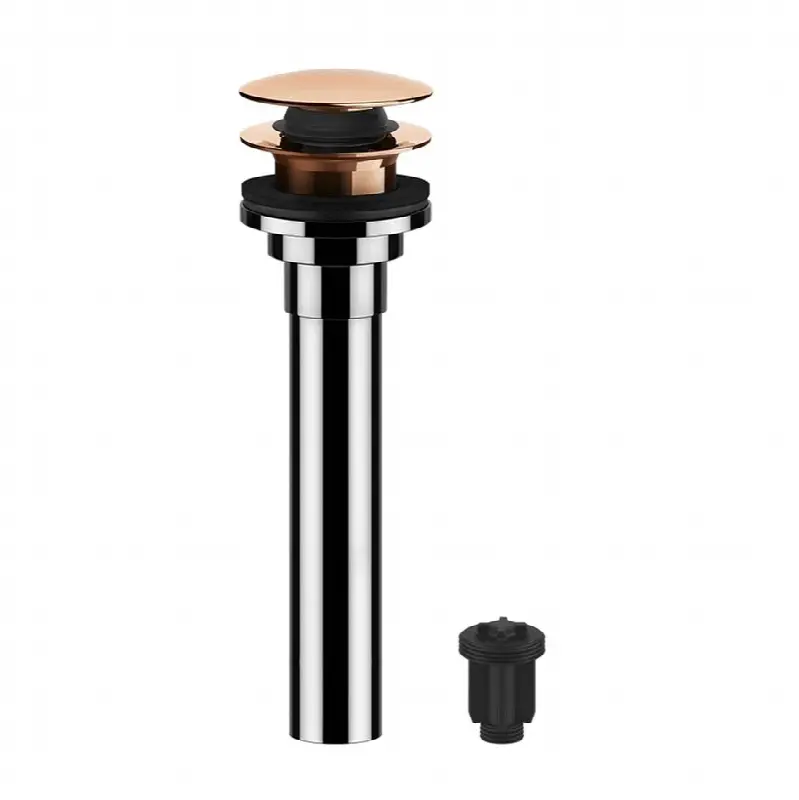 1 1/4" push drain with or without overflow feature