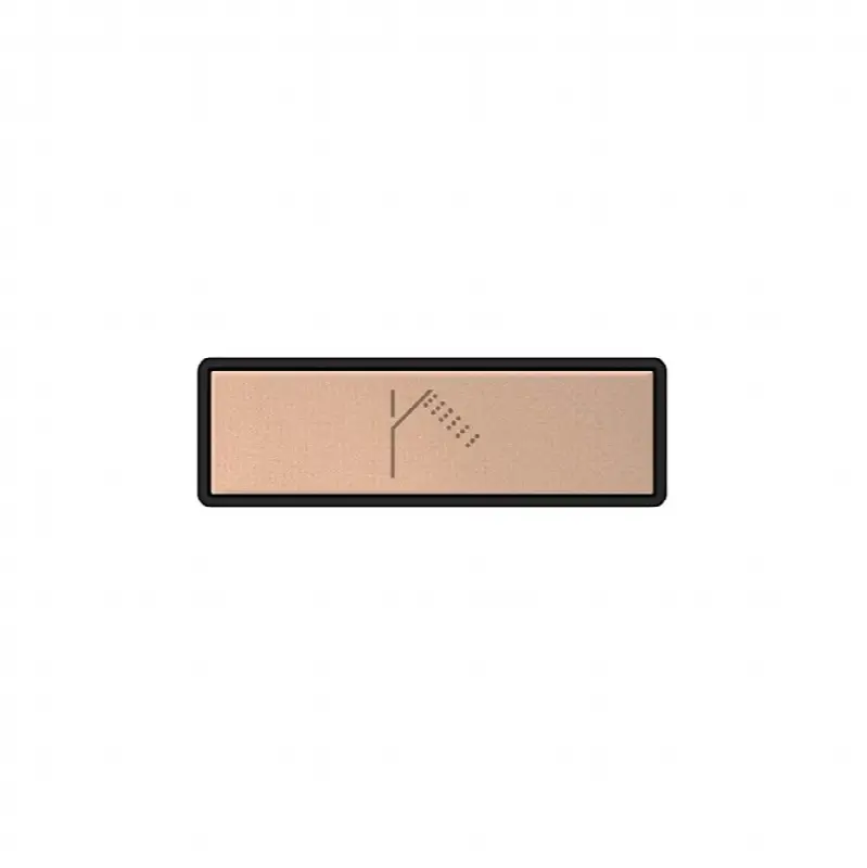 Push-botton plate with HANDSHOWER symbol. For Linear & Shelf Hi-Fi.