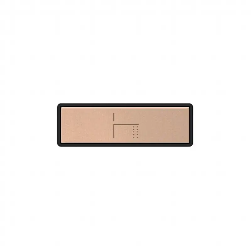 Push-botton plate with FOOT SPOUT symbol. For Linear & Shelf Hi-Fi.