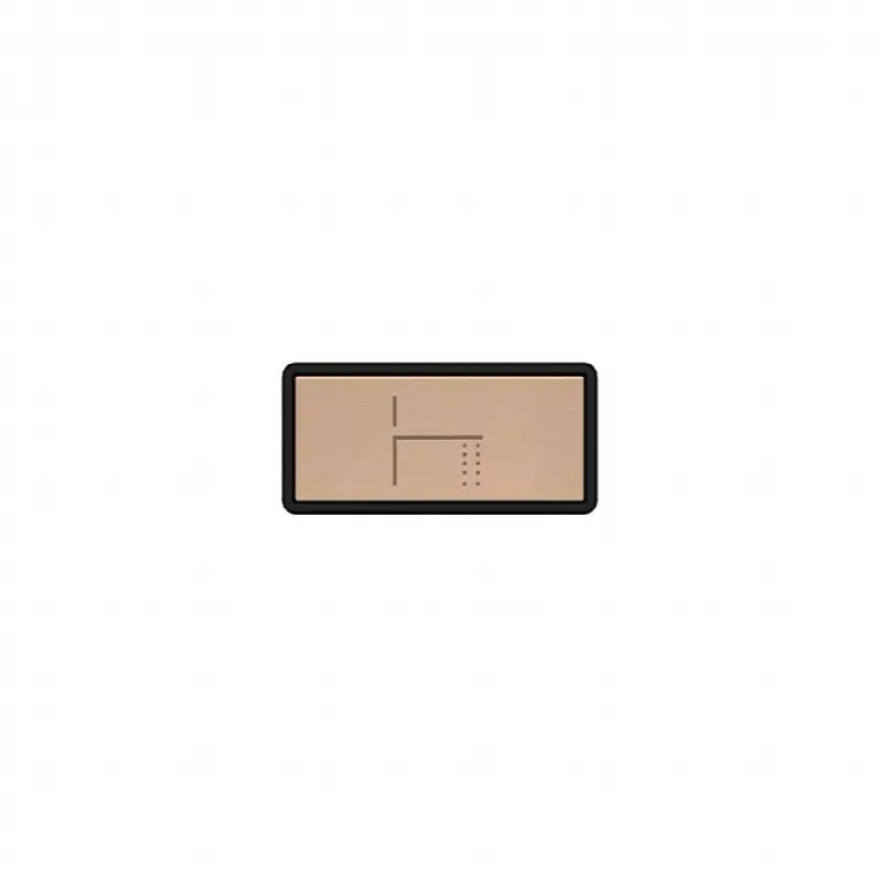 Push-botton plate with FOOT SPOUT symbol. For item 63006.