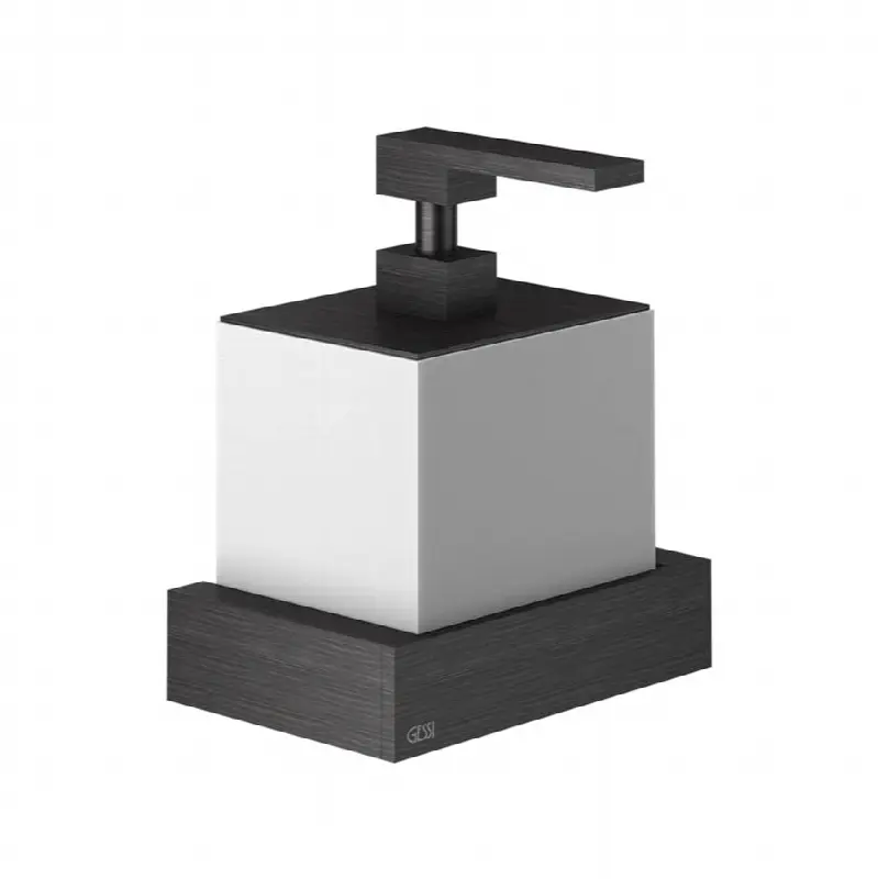 Wall-mounted liquid soap dispenser, white