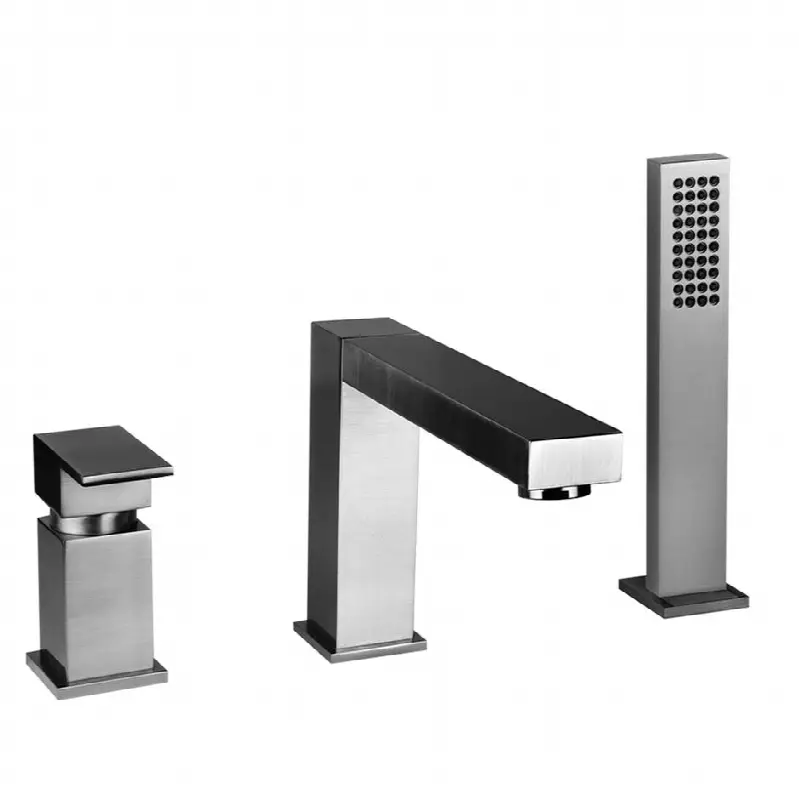 Three-hole roman tub set