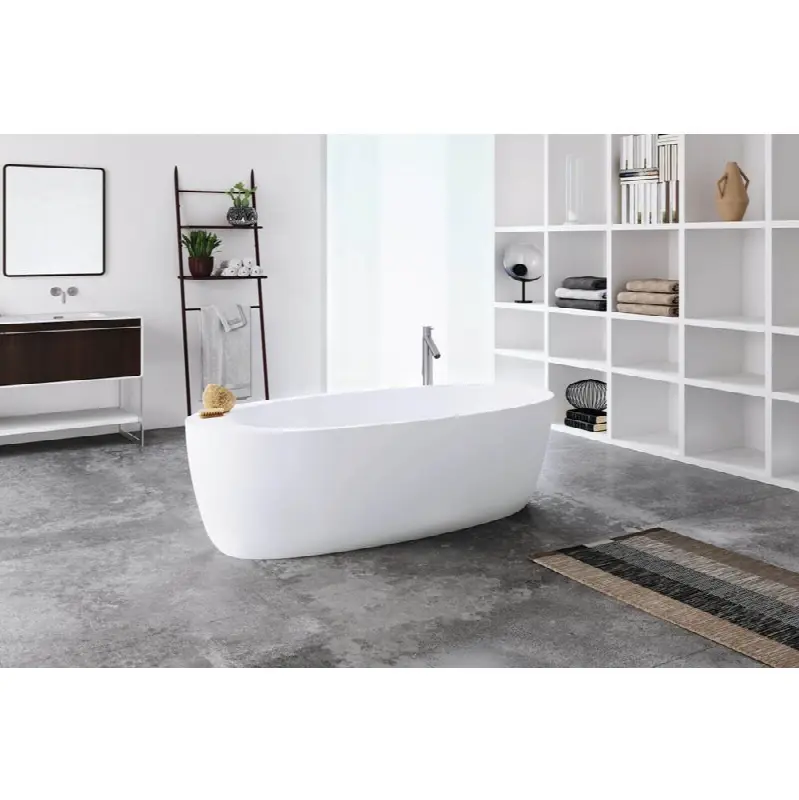 Mood Bathtub -70 X 32 X 23 - Fs - Built In Nt O/F & Wh Drain