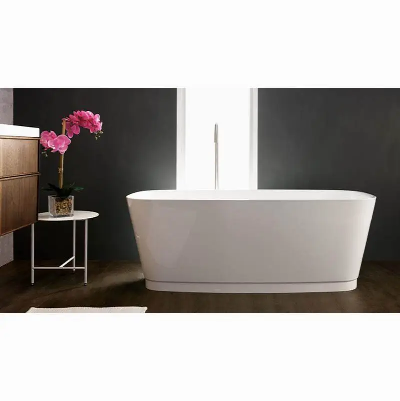 Straight Bath 58 15/16 X 27 15/16 X 21 1/16 - Fs - Mb Drain & O/F