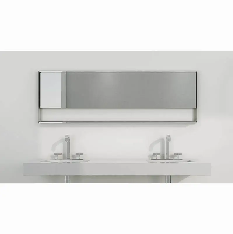 Mirror - "C" - 19 H X 58 W - Stainless Steel Brushed Finish