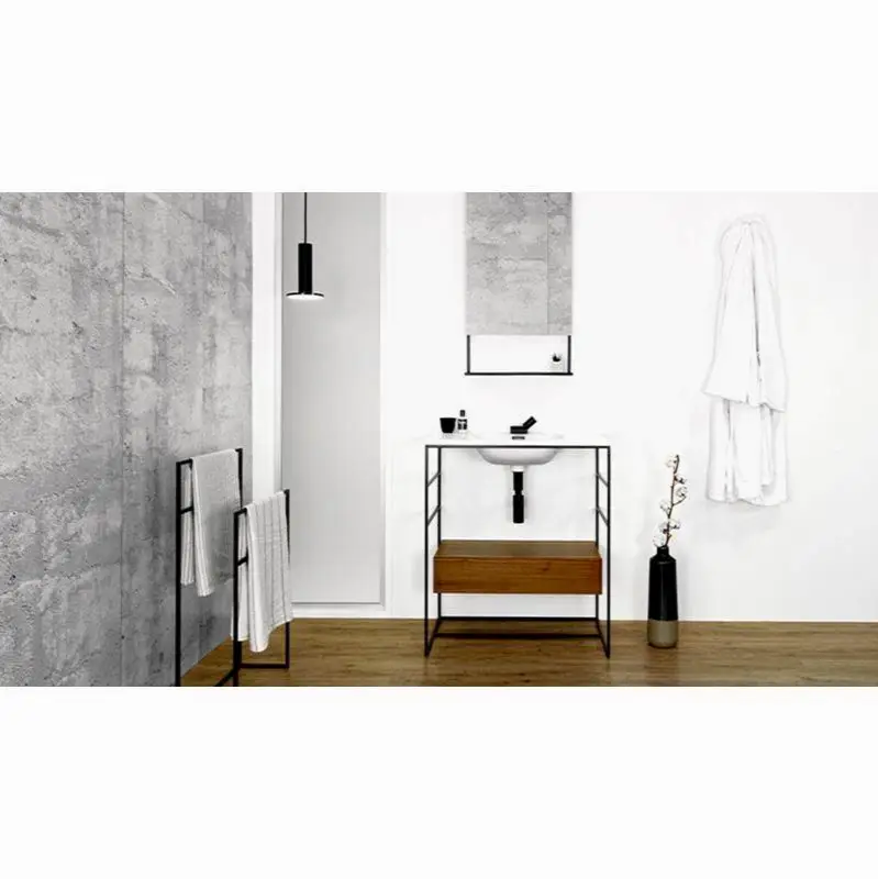 Furniture "C2" -  Console - Stainless Steel - 30" - Black Matte Finish