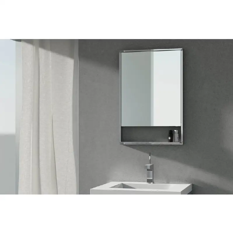 Mirror - "C" - 28 H X 19 W - Stainless Steel Mirror Matte Black Finish