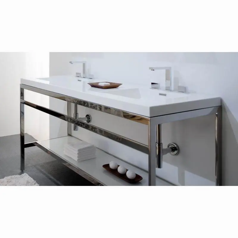 Furniture "C" - Console - 22 1/8 X 60 1/2 - Stainless Steel Brushed Finish