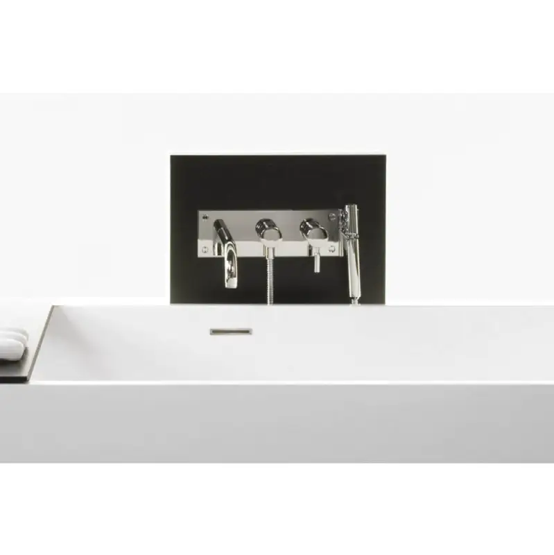 Column For Wall Mounted Faucets - 18 X 35 1/4 - Oak Black