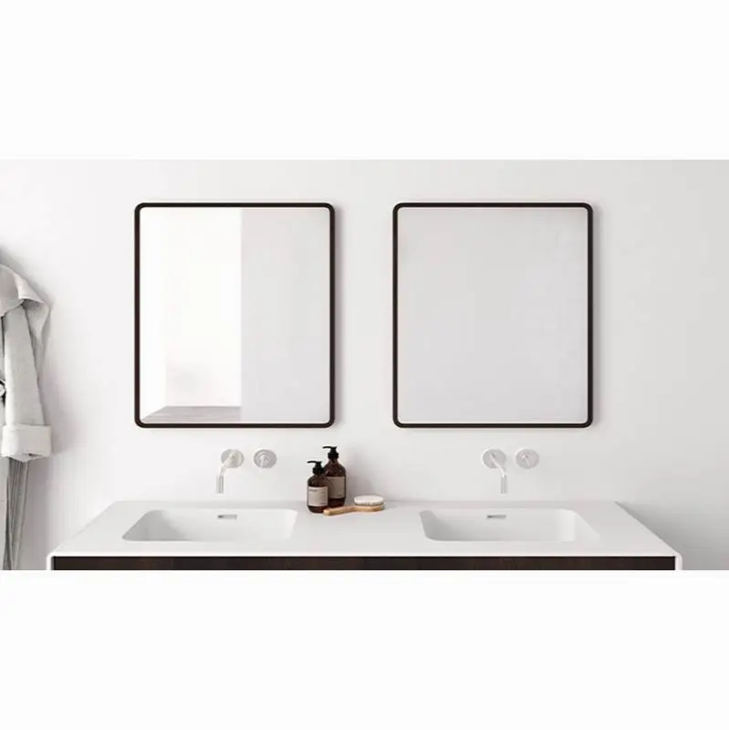 Deco Mirror 24X30 - Oak Black