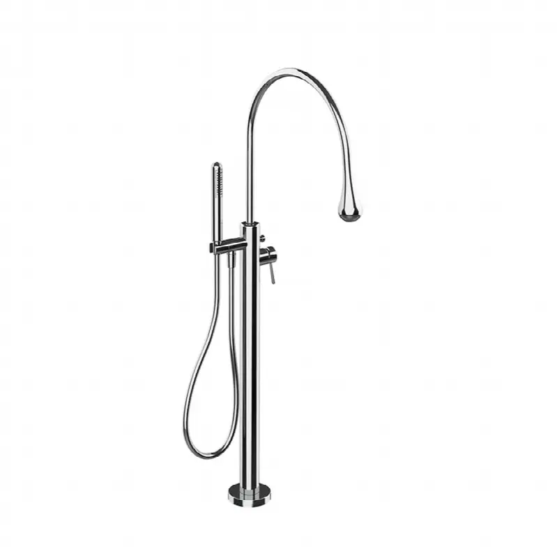 External parts for freestanding external bath mixer