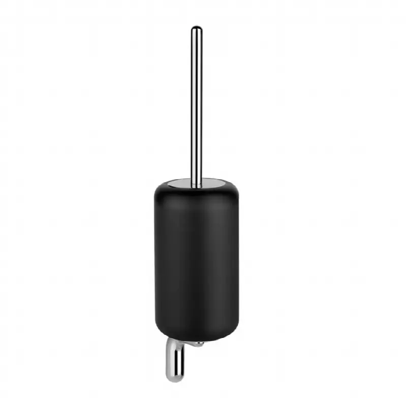 Wall-mounted brush holder, black