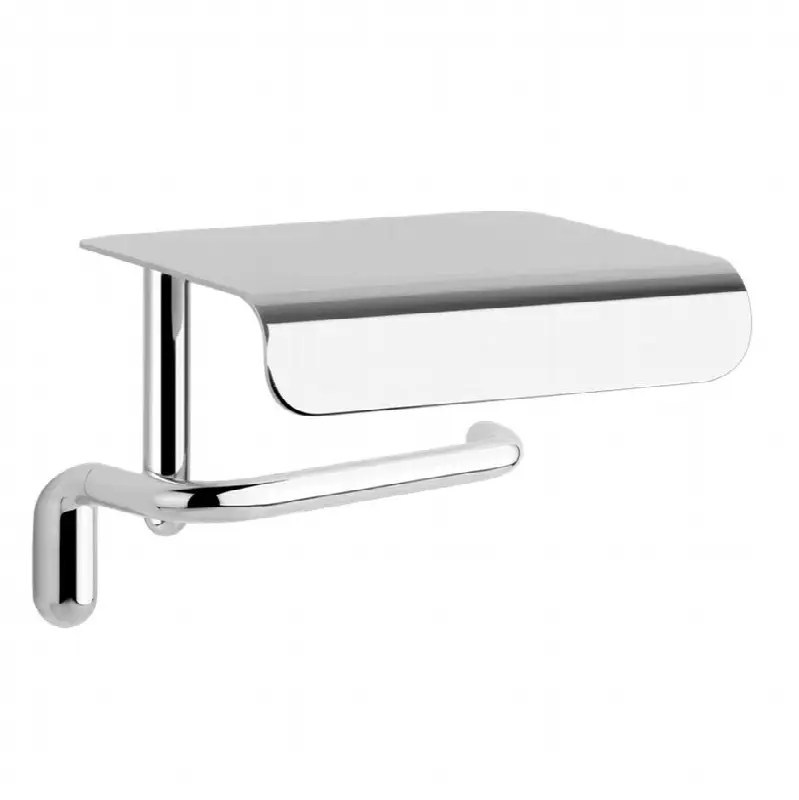 Wall-mounted tissue holder with cover