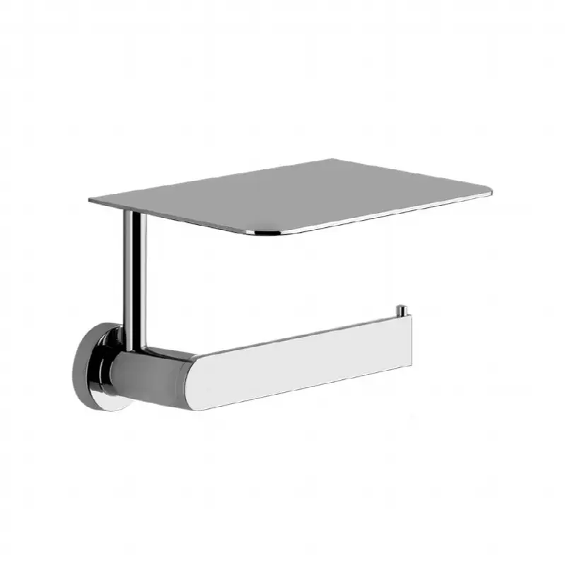 Wall mounted tissue holder with cover