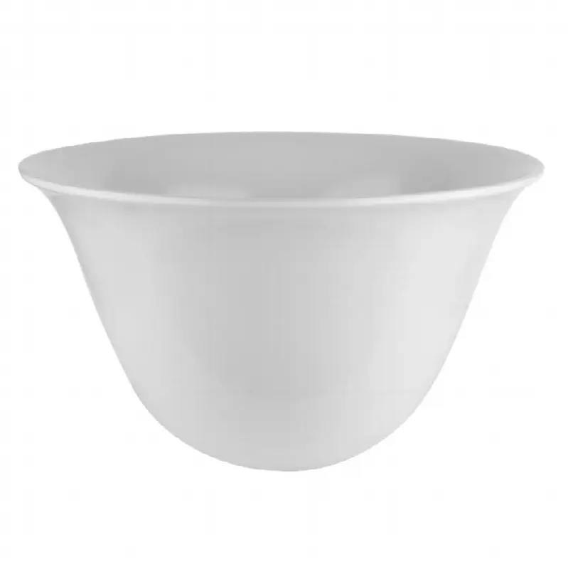 Counter washbasin in White Gres without overflow waste