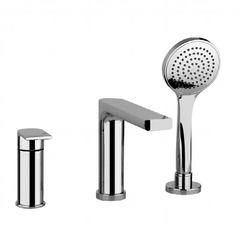 Three-hole roman tub set