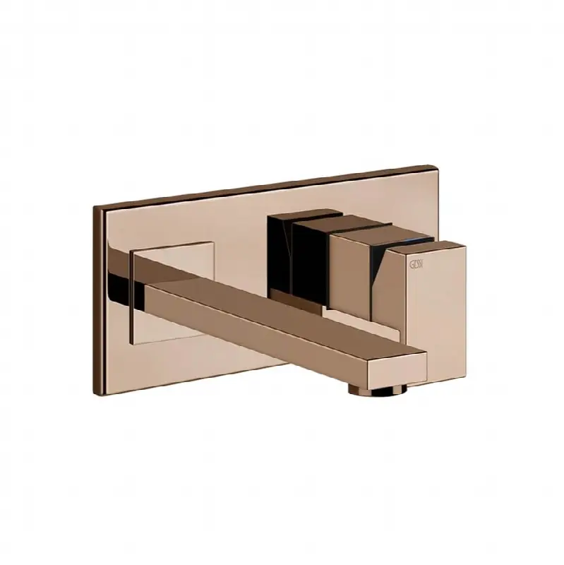 External parts wall-mounted mixer, medium spout, without waste