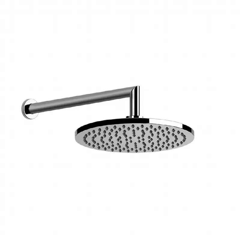Wall-mounted adjustable shower head with arm