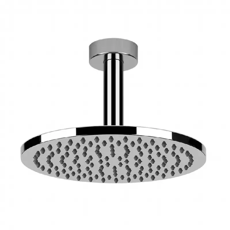 Ceiling-mounted adjustable shower head with arm
