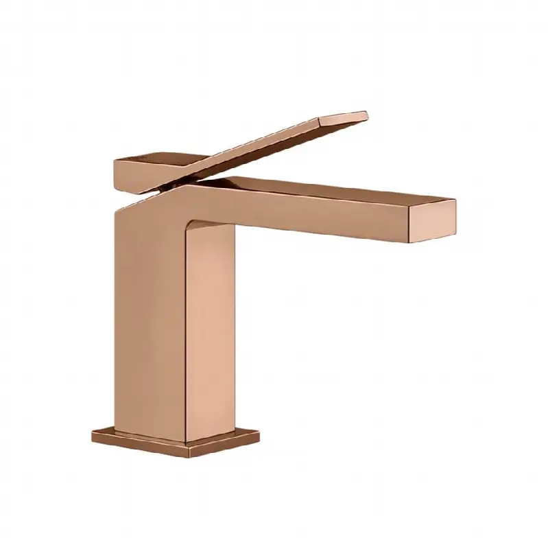 Single lever washbasin mixer without pop-up assembly