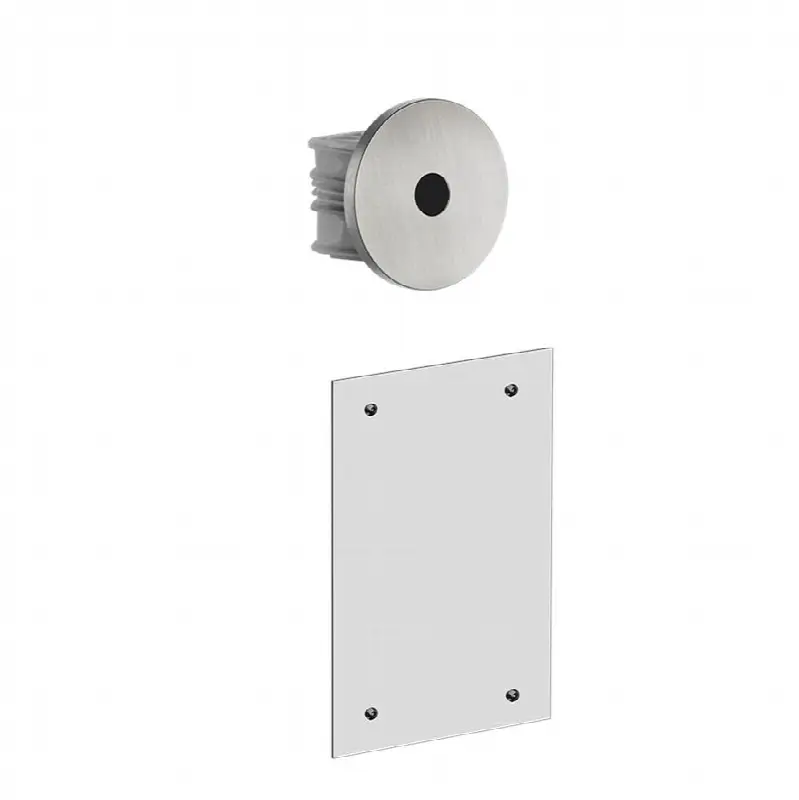 TRIM PARTS ONLY Wall-mounted electronic separate control with temperature and flow rate setting box.