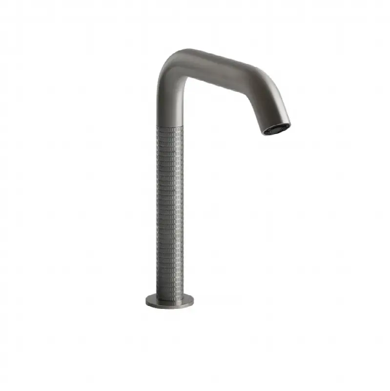 Electronic basin mixer with temperature and water flow rate adjustment through under-basin control. MECCANICA