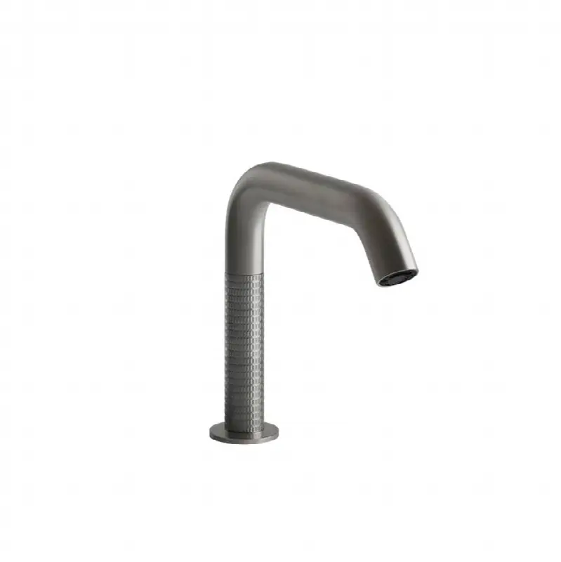Electronic basin mixer with temperature and water flow rate adjustment through under-basin control. MECCANICA