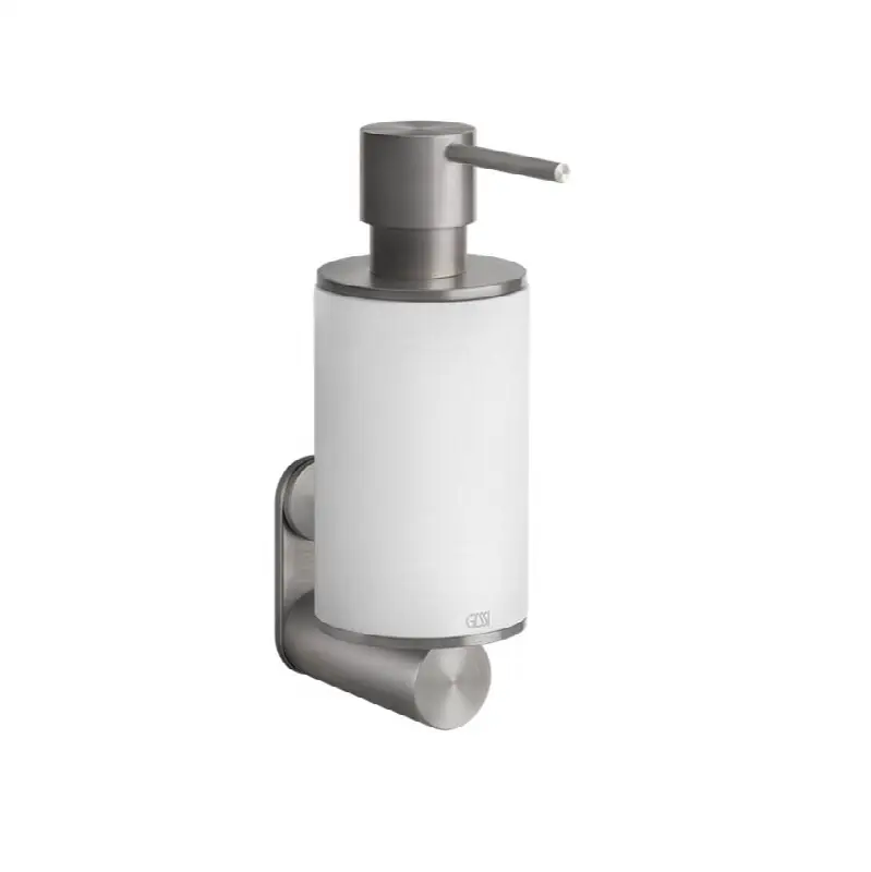Wall-mounted liquid soap dispenser, white