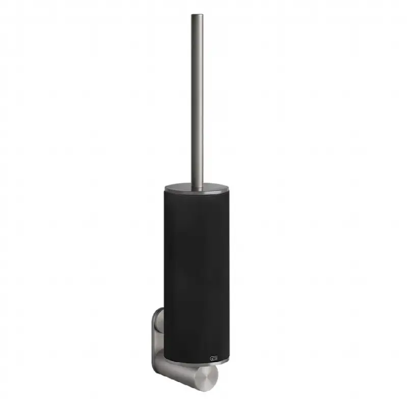 Wall-mounted brush holder, black