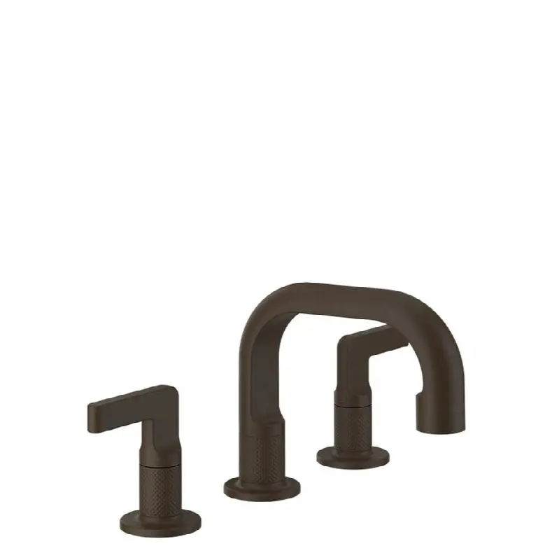 Widespread washbasin mixer without pop-up assembly