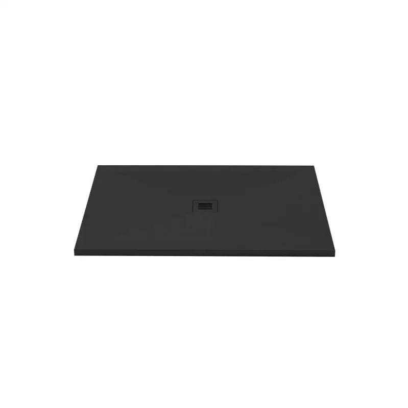 Shower Base - Feel - 48 X 36 - Center Drain - Black Slate - 4 Cuts