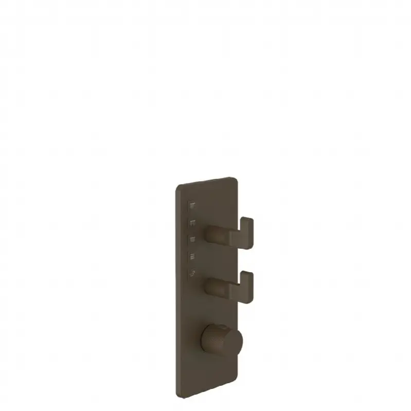 TRIM PARTS ONLY External parts for 5-way thermostatic diverter with volume control - L Handles
