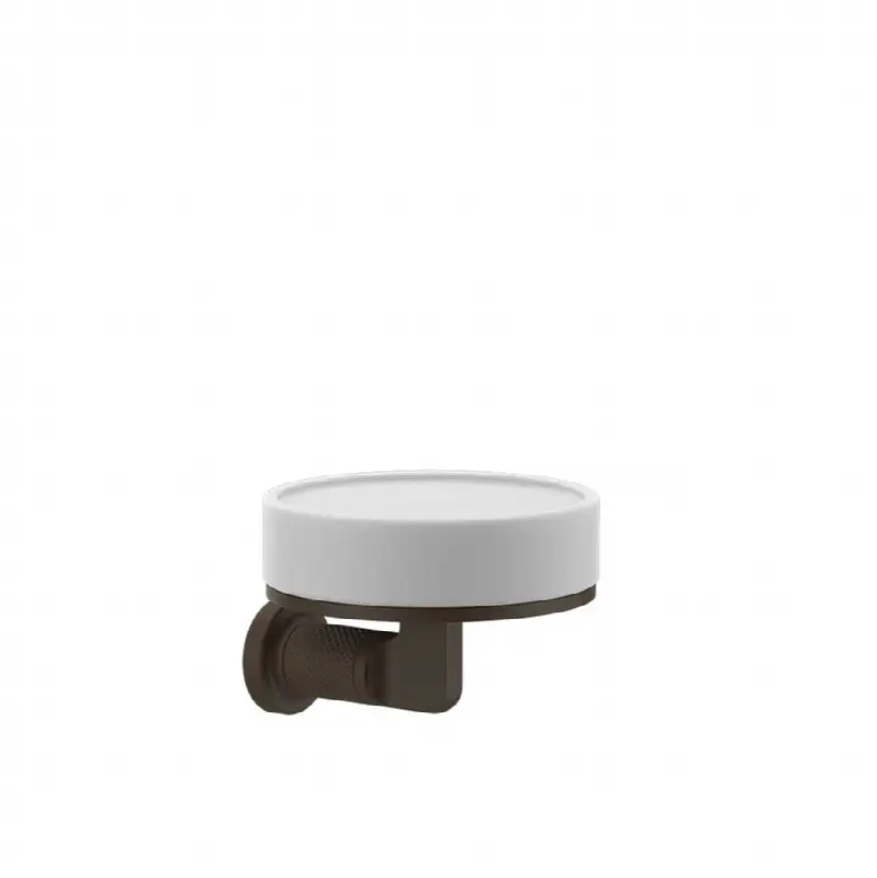 Wall-mounted soap dish, white